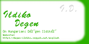 ildiko degen business card
